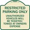 Signmission Restricted Parking Only Unauthorized Vehicles Will Be Ticketed Towed Owners Expense, TG-1818-22977 A-DES-TG-1818-22977 - alternate 1